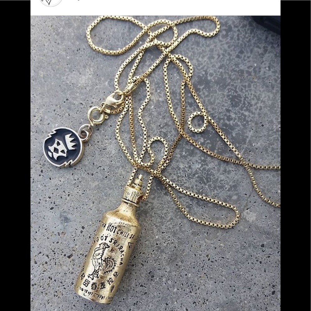 King ice X sriracha 14k gold plated chain